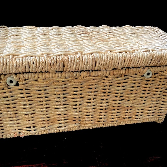 Wicker Storage Accessory, approximately 8”x16”; on counter or wall - Picture 3 of 3